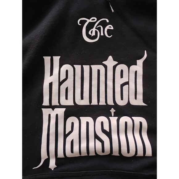 The HAUNTED MANSION Disney Halloween Hoodie Mens XL Pullover Has Wear READ - Picture 4 of 7